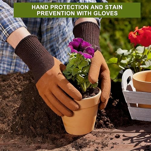 Miniatura 3 de Kynup Herramientas de jardinería, juego de herramientas de jardín, 7 piezas, kit de jardinería con pala, herramienta de jardín de mano ideal para