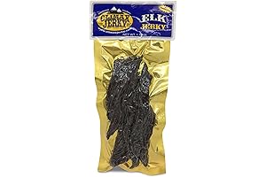Premium Natural Style Kippered Cut Thick Strips 1.75 OZ. Elk Jerky