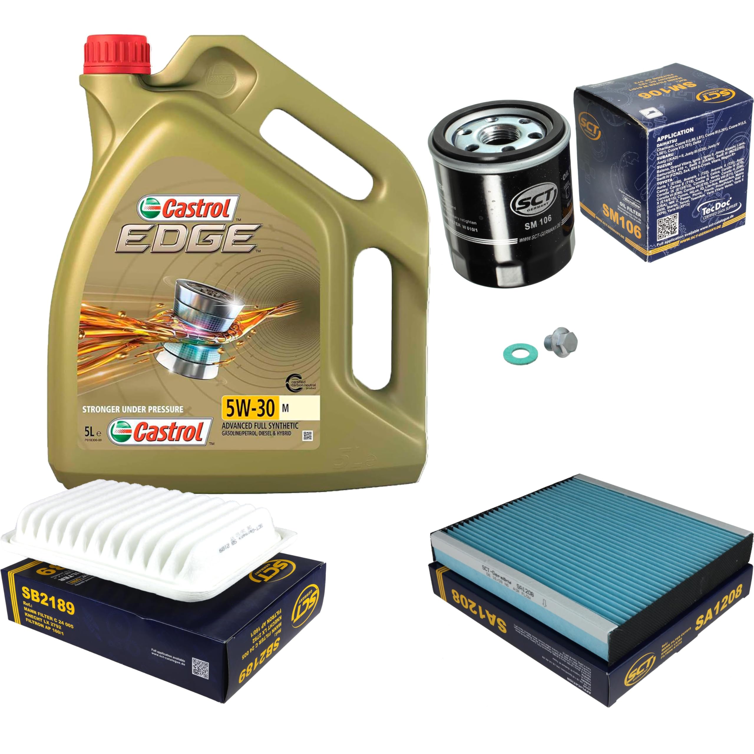 Pacchetto di ispezione pacchetto di manutenzione filtro con 5 L olio motore Edge M 5W-30 filtro olio filtro aria filtro abitacolo vite di chiusura