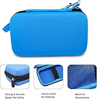 Vista 5 de Estuche de viaje para EASEGMER RS-8M RS-1 para QS4 Kids Handheld Game Player Portable Video Game Player (azul)