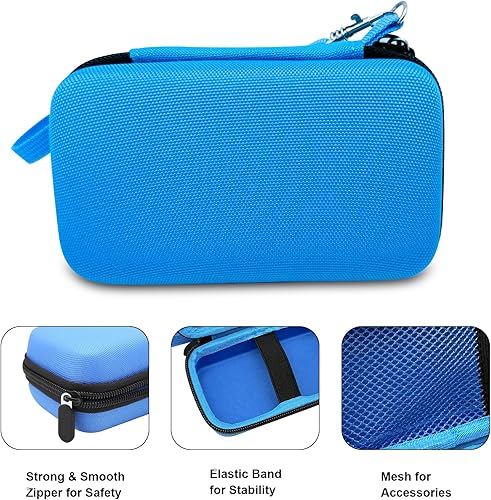 Miniatura 5 de Estuche de viaje para EASEGMER RS-8M RS-1 para QS4 Kids Handheld Game Player Portable Video Game Player (azul)