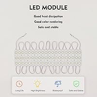 Vista 9 de LED Module, 100pcs 49.8 Ft 5730 SMD 150LM Per LED Module IP65 Waterproof Decorative Light for Advertising Signs with Tape Adhesive Backside