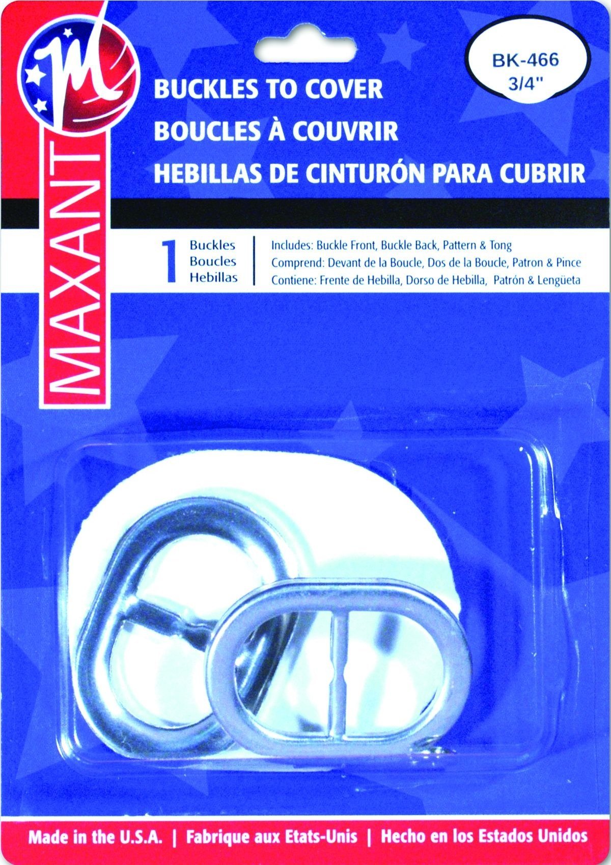 Maxant Covered Belt Buckle Kit and 44" of Belting