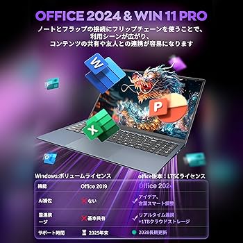 ノートパソコン Office 2024搭載 16.0型 インテル Core i5 ノートパソコン Office 2024搭載 16.0型 インテル Core i5