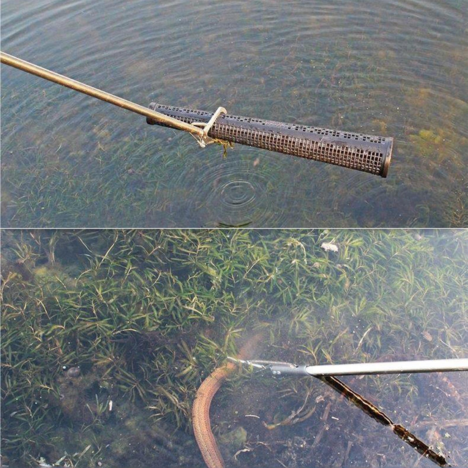 Morain 120 cm Schlangenfänger Für Den Außenbereich Faltbare Schlangenklemme Aus Edelstahl Für Den Reptilienfang Effiziente Strandkammklemme