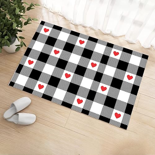 Miniatura 4 de Alfombra de tablero de ajedrez para sala de estar alfombra de área de 3 x 4 pies alfombra súper suave y cómoda lindas alfombras para niños guardería