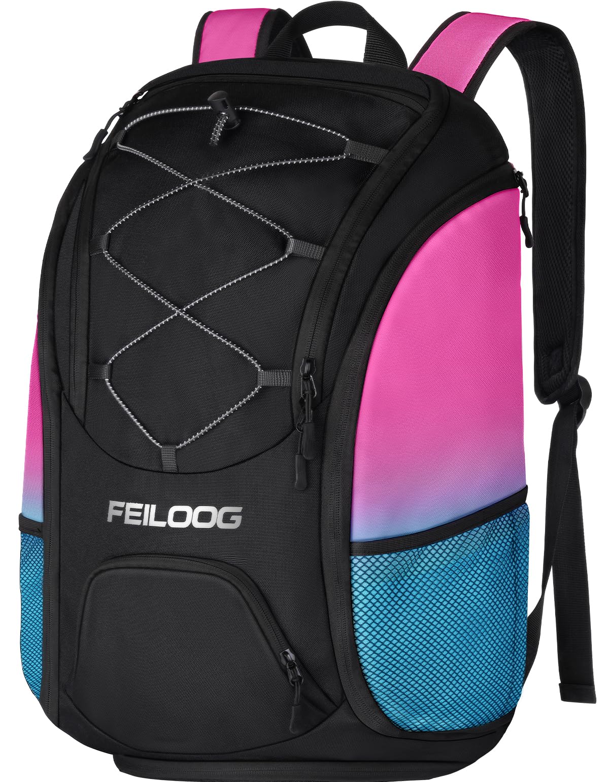 FEILOONG Basketball Backpack Large Sports Bag, Ball Accessories Basketball Equipment Bag with Ball Holder Shoes Compartment