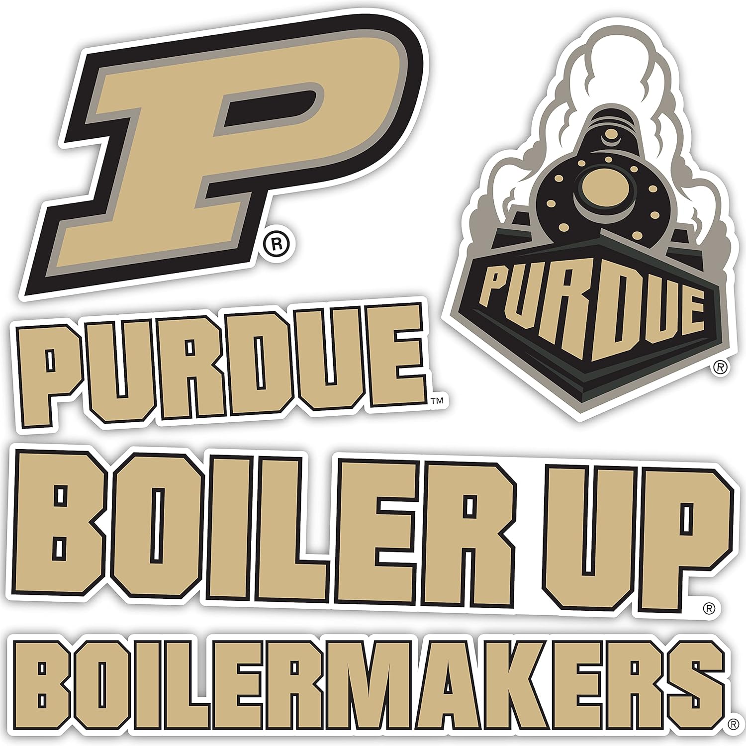Desert Cactus Purdue University Sticker Boilermakers Vinyl Decals Laptop Water Bottle Car Scrapbook T2 (Type 2)