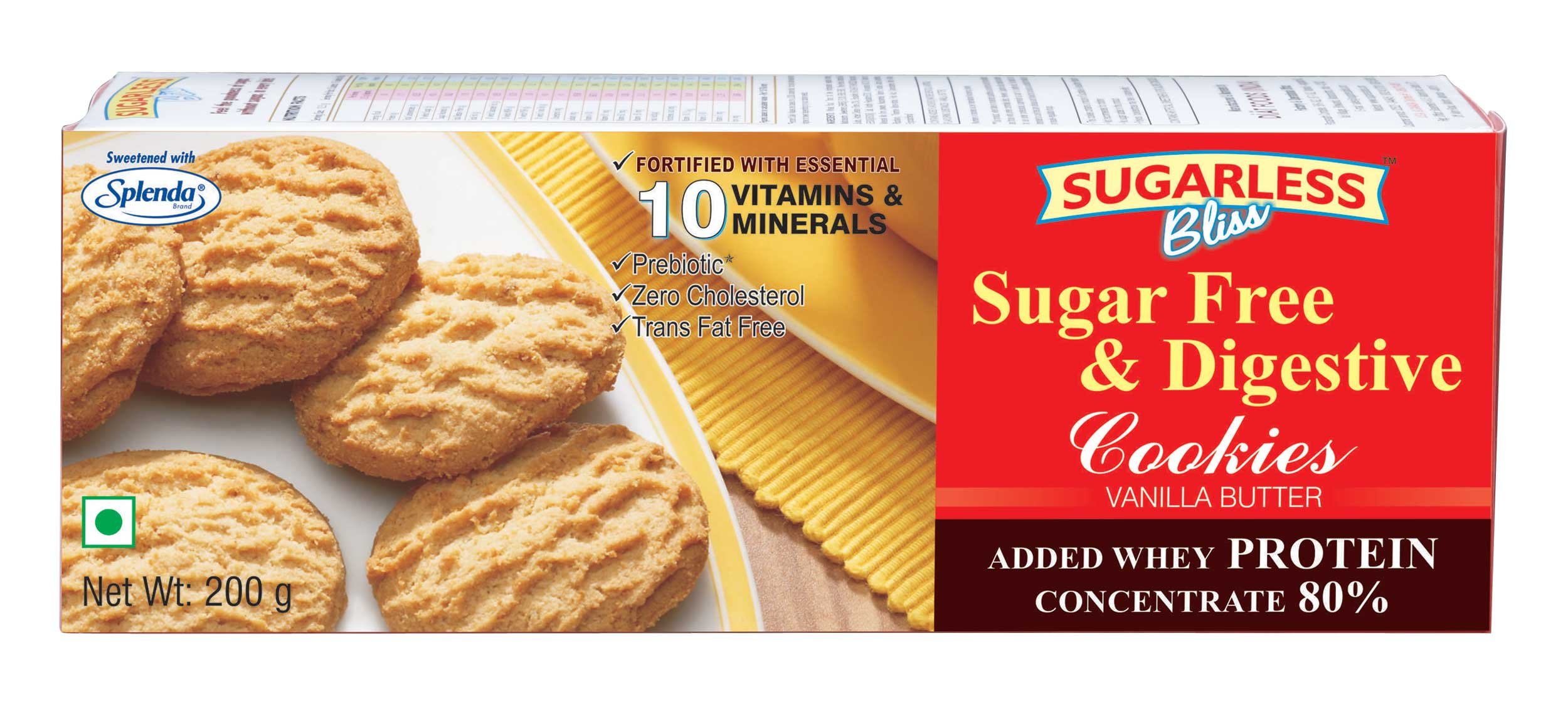 Sugarless Bliss Vanilla Butter Cookies 200g (B007444QF0) Amazon Price History, Amazon Price Tracker