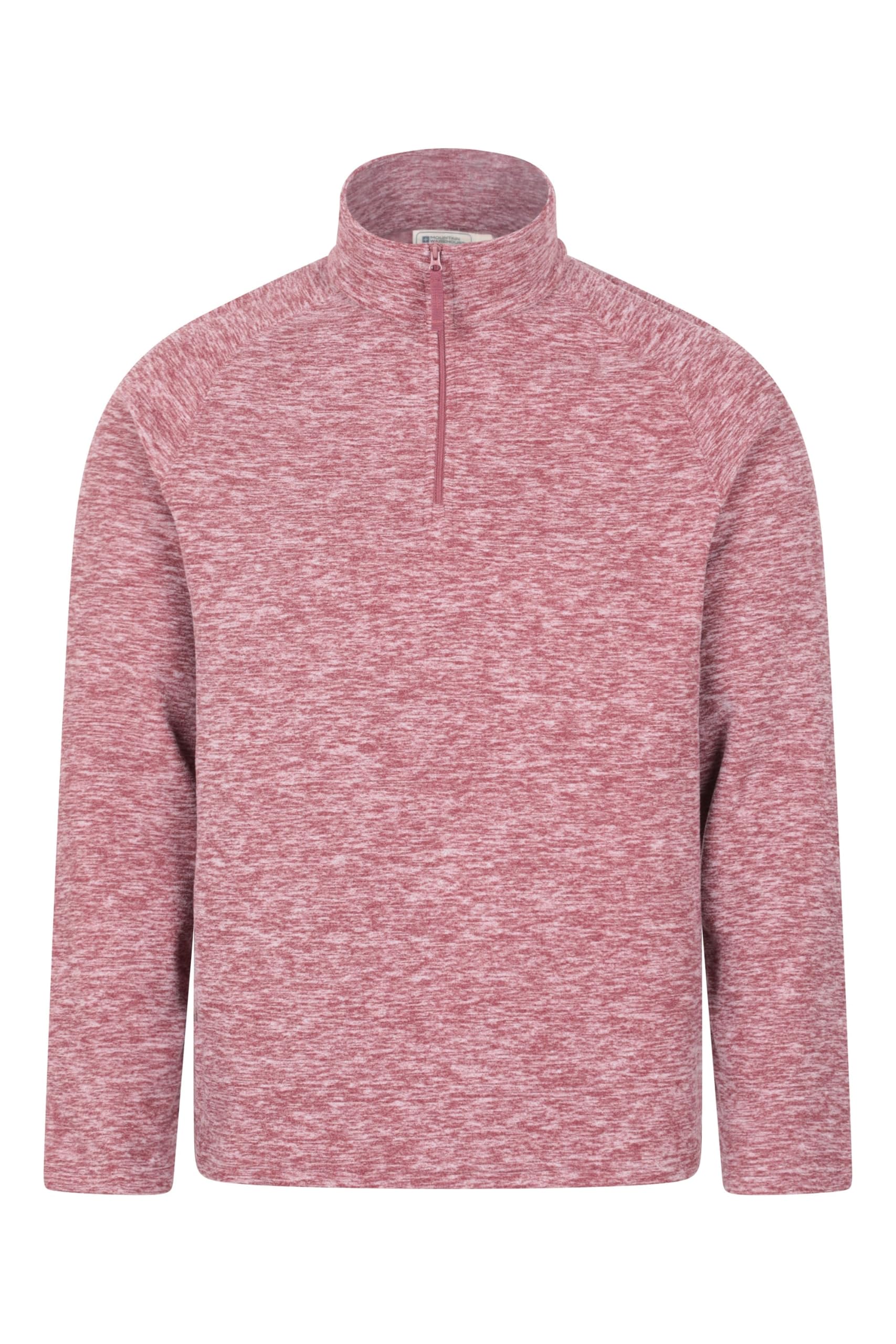 Mountain Warehouse Men's Dark Burgundy Snowdon Half-Zip Fleece Jumper Xl
