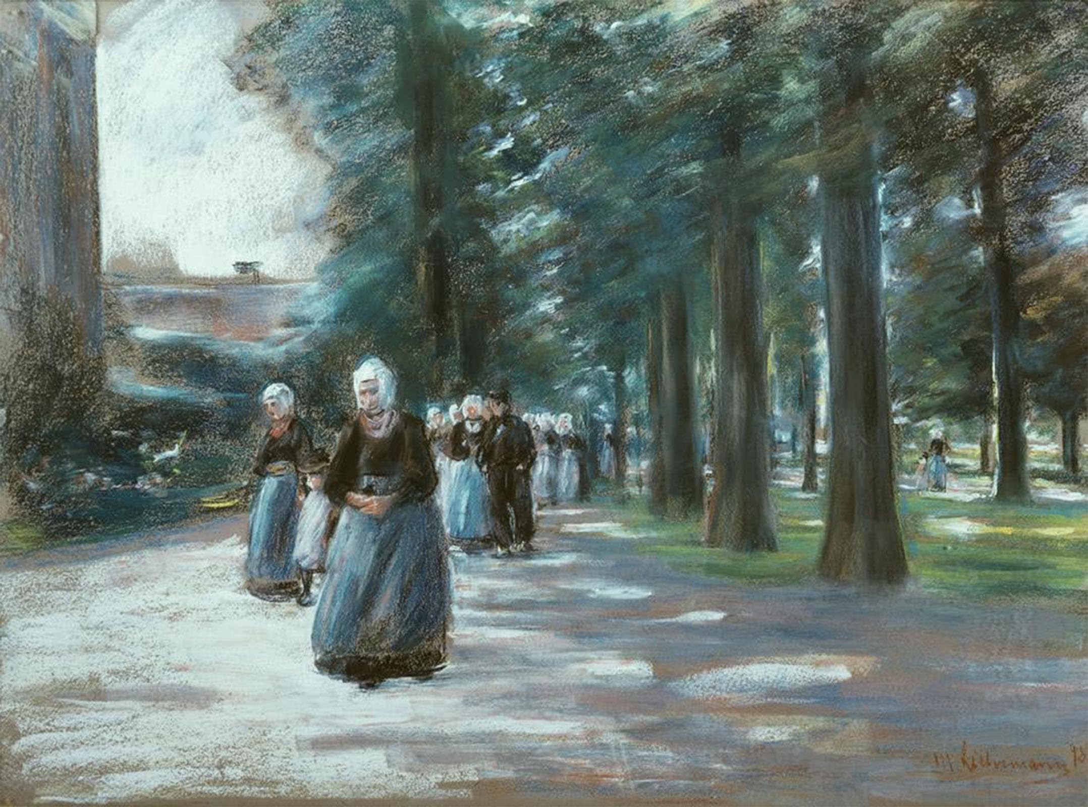POSTERIIk Famous Modern Artwork Art Mural Church in Laren by Max Liebermann Oil Paintings Pictures for Home Decor 60x90cm
