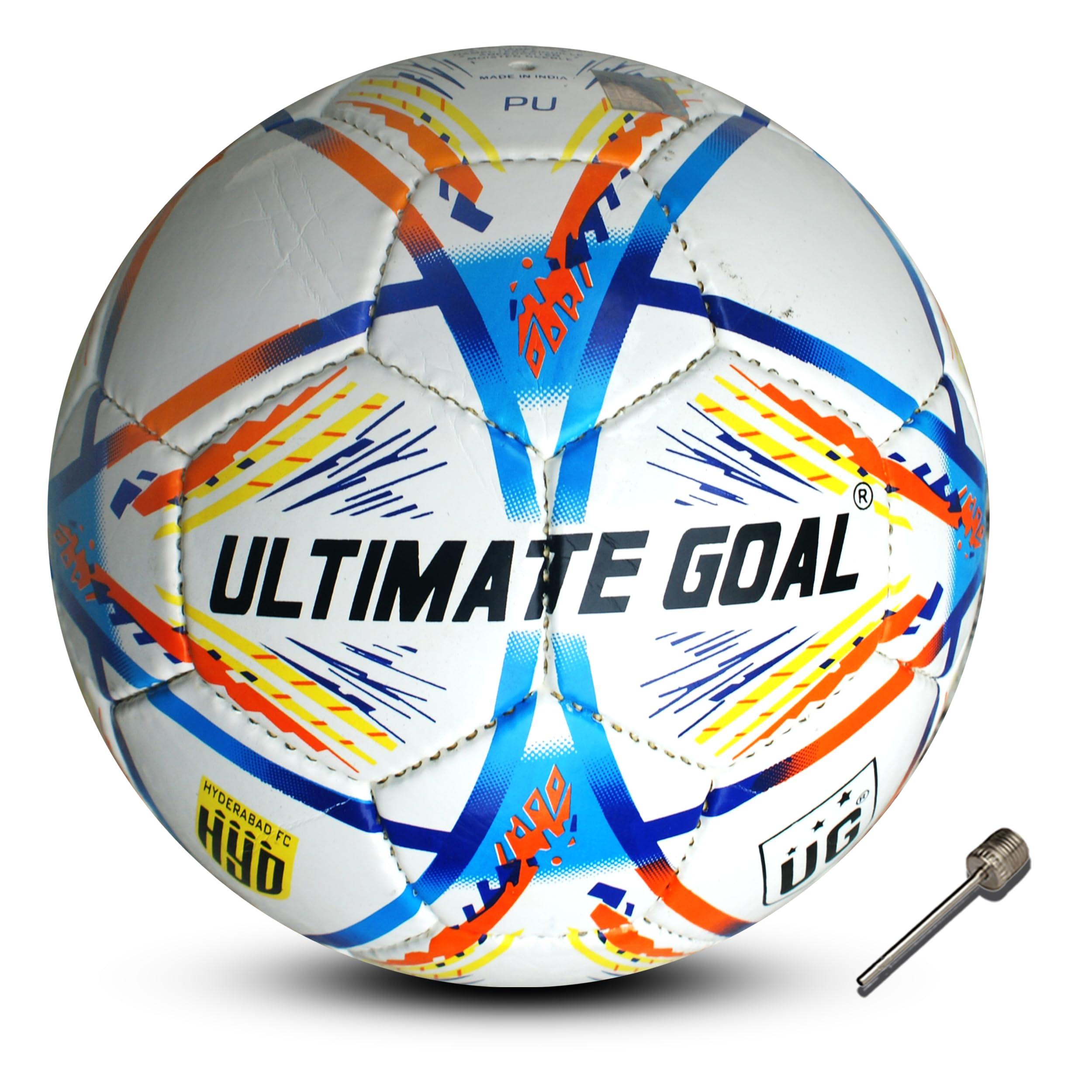 UG ULTIMATE GOAL Hand Stitched Size-5 Soccer Football | PU Material | Butyl Bladders-image-37