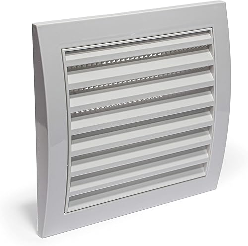 Miniatura 2 de Vent Systems Cubierta de ventilación de aire de 4 pulgadas para secadora y tubo de ventilación de escape de baño, cubierta de ventilación blanca