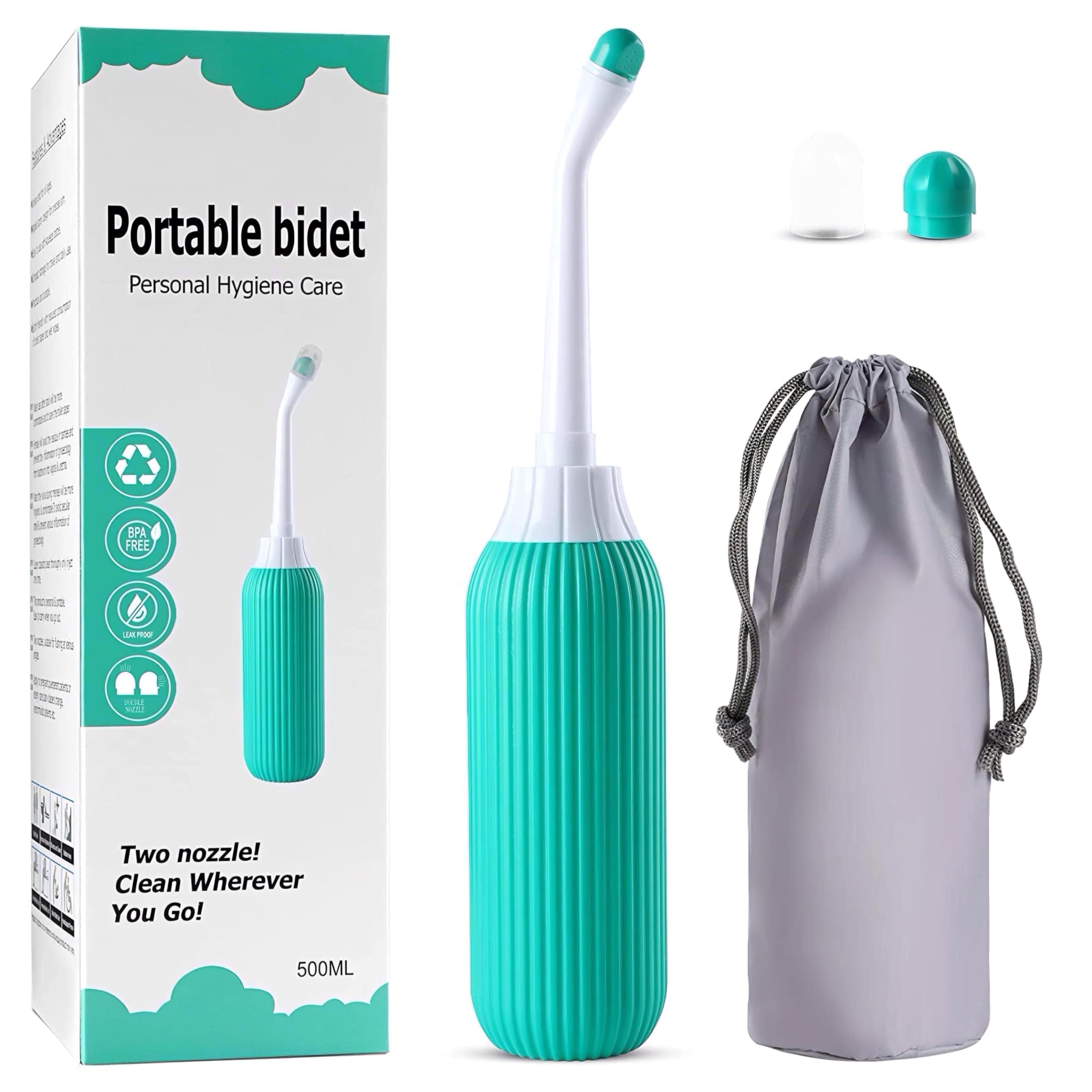JimXen Portable Bidet Spray 500ml Bottle for Personal Hygiene Retractable Nozzle Jet Handheld for Toilet Postpartum Childbirth Care Outdoor, Camping and Travel Use for Women and Men (B0DGXC4D4Z) Amazon Price History, Amazon Price Tracker