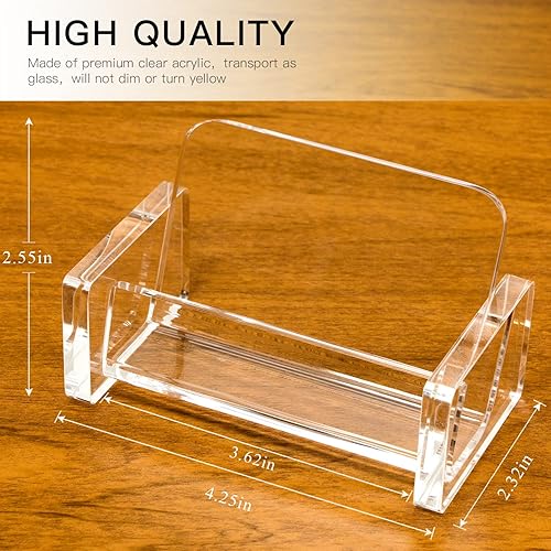 Miniatura 4 de Padike Soporte para tarjetas de visita acrílico, soporte para tarjetas de visita transparente, soporte de acrílico premium para tarjetas de visita