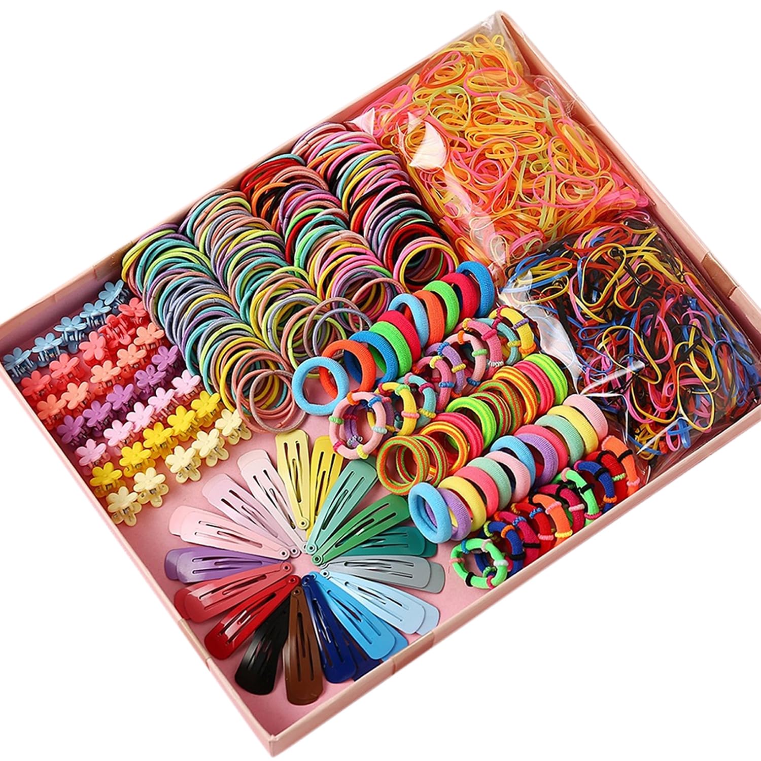 Shining Diva Fashion 74-1220 Pcs Colorful Hair Bands, Hairpins, Ponytail Holders, Flower Clips, BB Clips, Bamboo Knots, Hair Extensions, Headbands for Girls Kids Baby Toddlers | A Box of Multipurpose Girls Hair Accessories Set | Birthday Gift for Girls Shining Diva Fashion 74-1220 Pcs Colorful Hair Bands, Hairpins, Ponytail Holders, Flower Clips, BB Clips, Bamboo Knots, Hair Extensions, Headbands for Girls Kids Baby Toddlers | A Box of Multipurpose Girls Hair Accessories Set | Birthday Gift for Girls