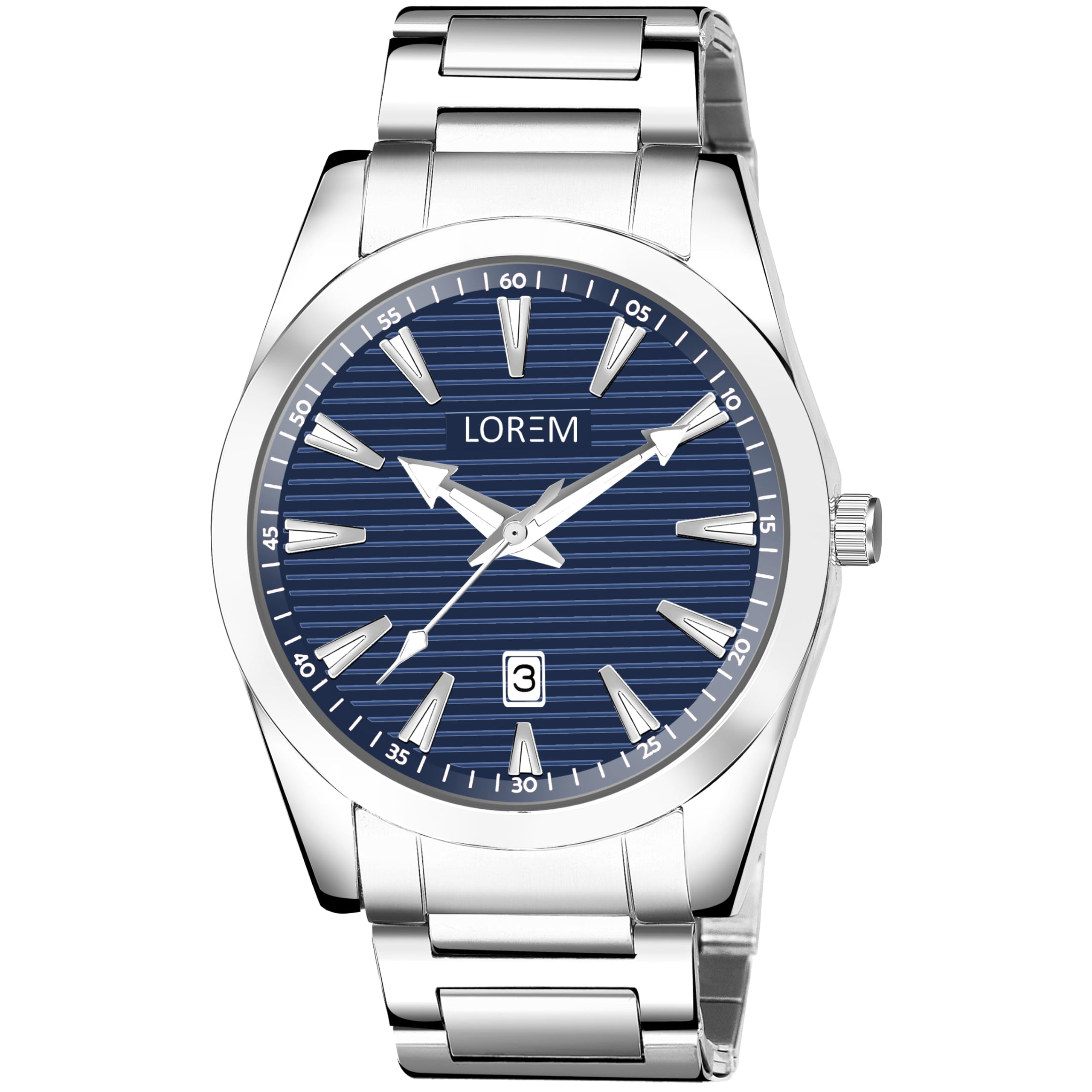 LOREM Blue Dial Date Function Analog Watch for Men LR149 (B0CK8DXT1N) Amazon Price History, Amazon Price Tracker