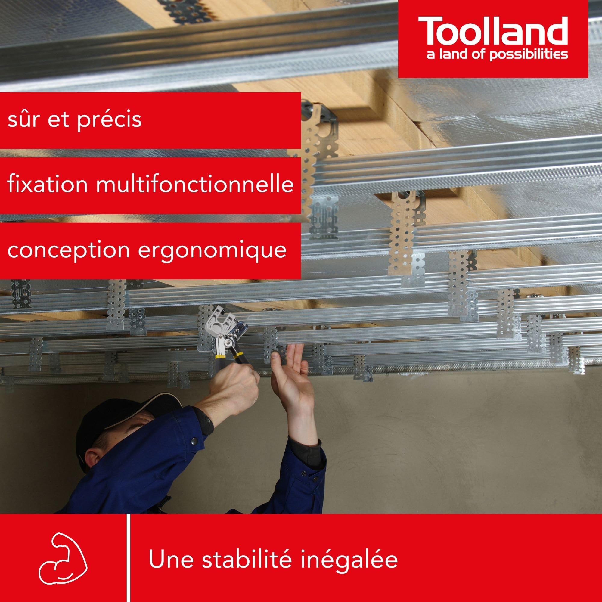 Image secondaire de Perel TL73080 Pince à sertir pour profilés