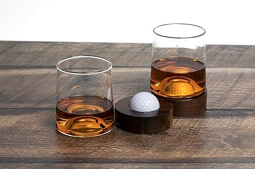 Miniatura 2 de Posavasos de golf personalizados y vasos de whisky accesorios de golf para hombres y mujeres golfistas cesta de vacaciones genial para hombres y