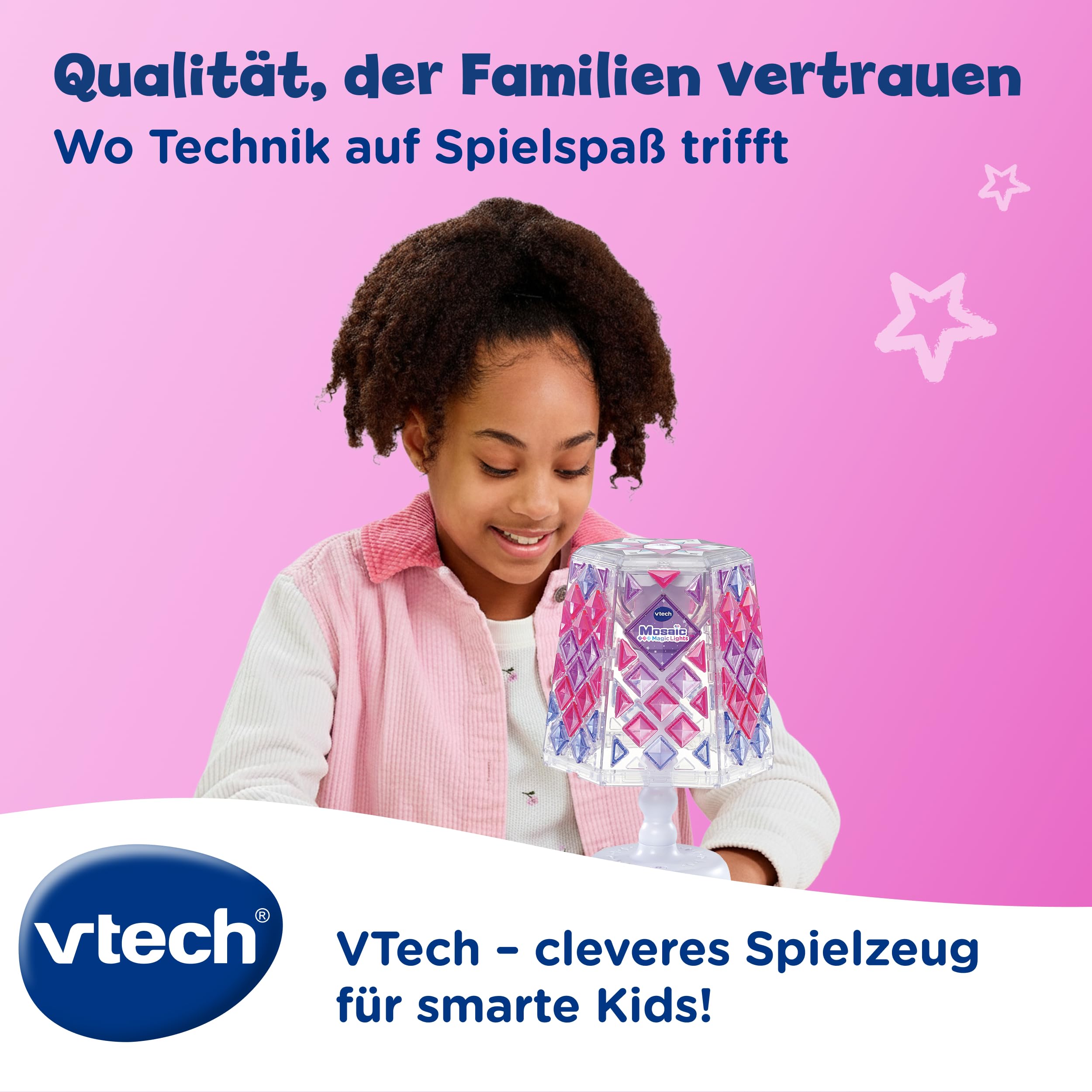 VTech Mosaic Magic Lights – Kinderlampe mit Mosaiksteinen