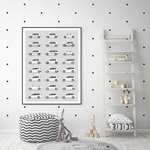 Miniatura 7 de Volkswagen Golf GTI Generations Inspired Poster Print Wall Art the VW GTI (Car Models MK1 to MK7) (17x22" Print (Unframed), Satin Paper)