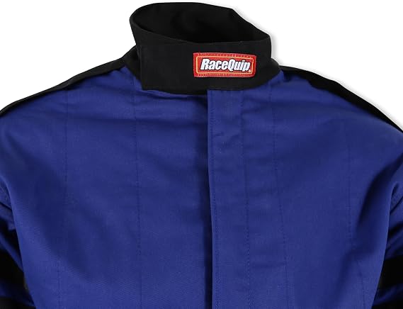 RaceQuip 121023RQP 120 Series Race Jacket SFI 3.2A/5 Blue/Black Stripe Medium