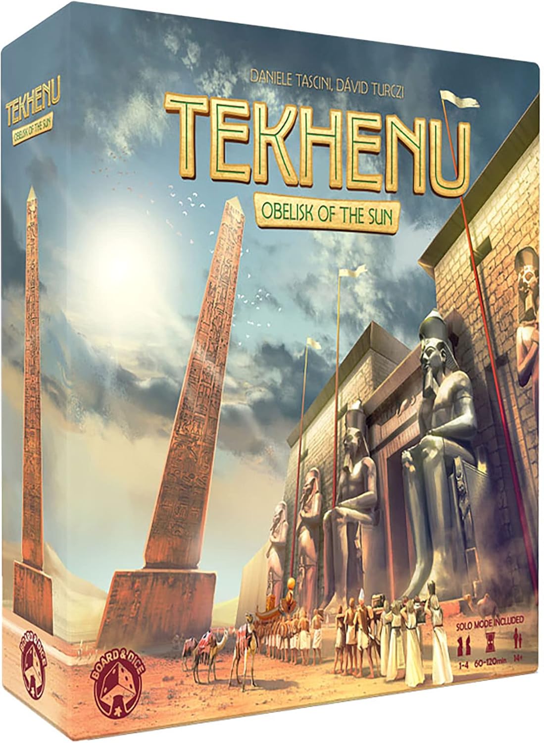 Board and Dice Tekhenu: Obelisk of The Sun - Strategy Ancient Board Game, Ages 14+, 1-4 Players, 60-120 Mins, Multicoloured