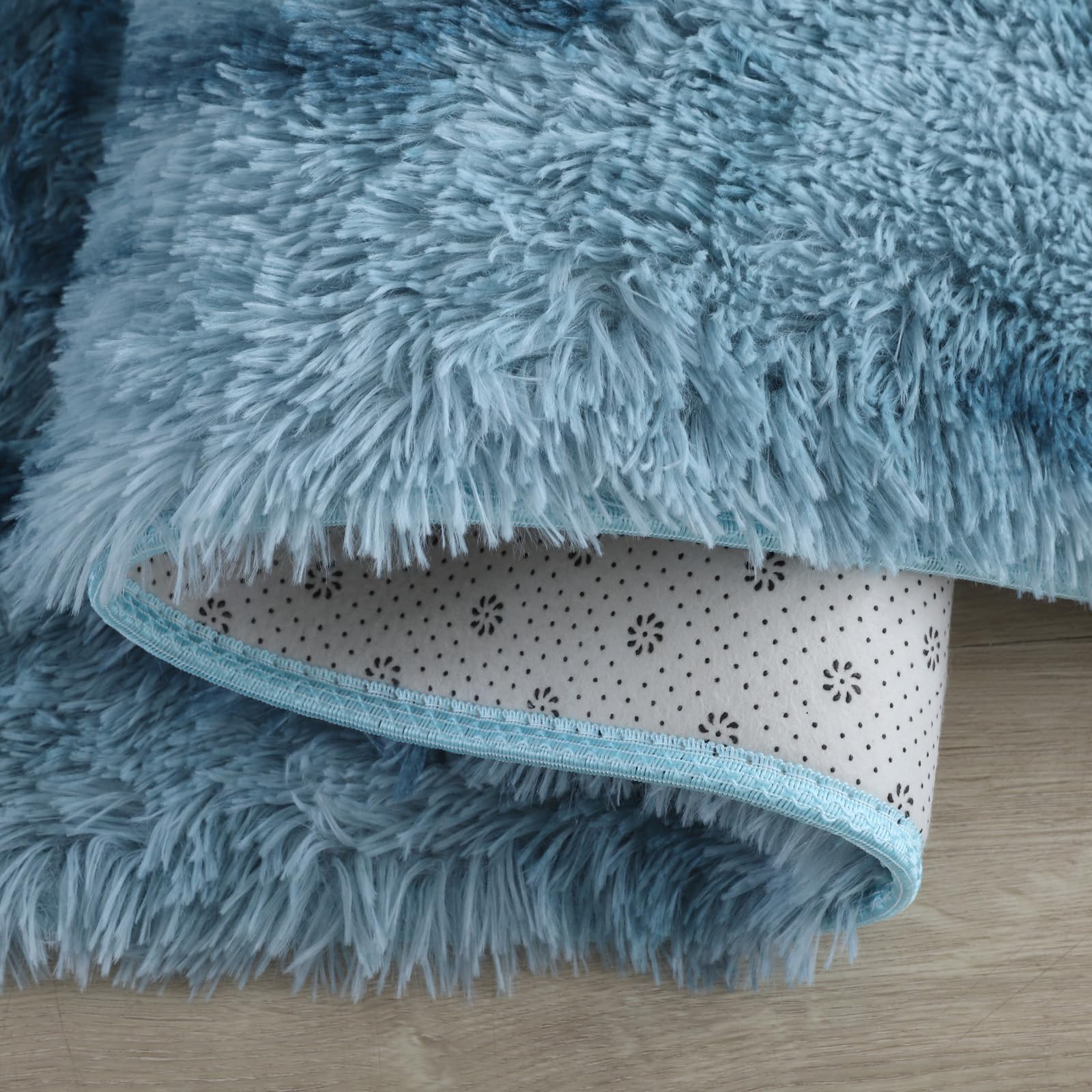 ISMOL Tappeto morbido e soffice, 180 x 270 cm, per soggiorno, camera da letto, lavabile, antiscivolo, per esterni e corridoio, moderno tappeto decorativo (blu scuro)
