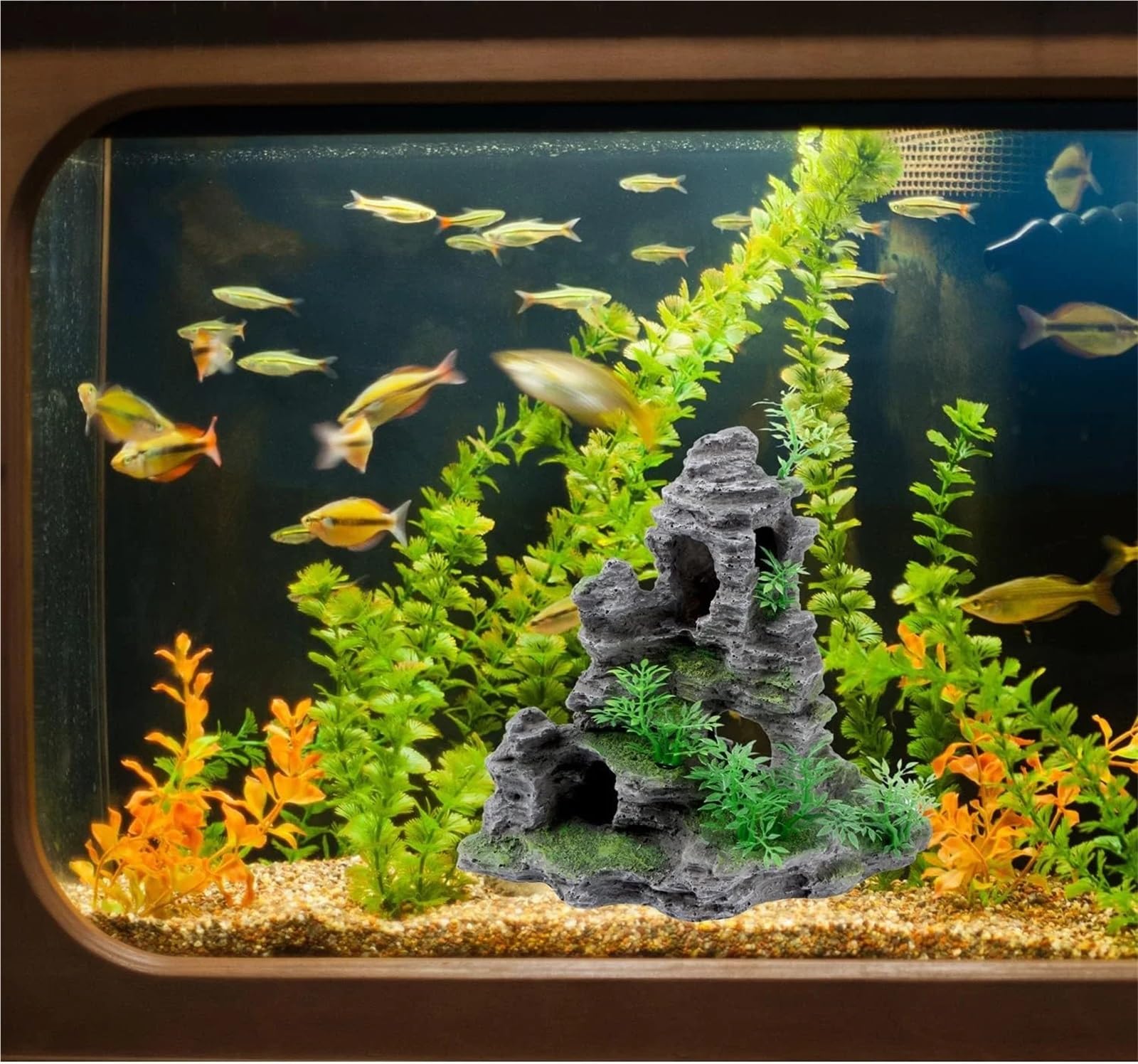 Aquarium Decorations Aquarium Landschaft Steingarten Dekoration Verschiedene Fisch Tank Dekorationen Landschaftsbau Decor Harz Ornamente Aquarien Zubehör