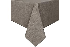 Romanstile 54 x 54 Inch Square Vinyl Tablecloth: The Premium Waterproof Stain-Resistant...