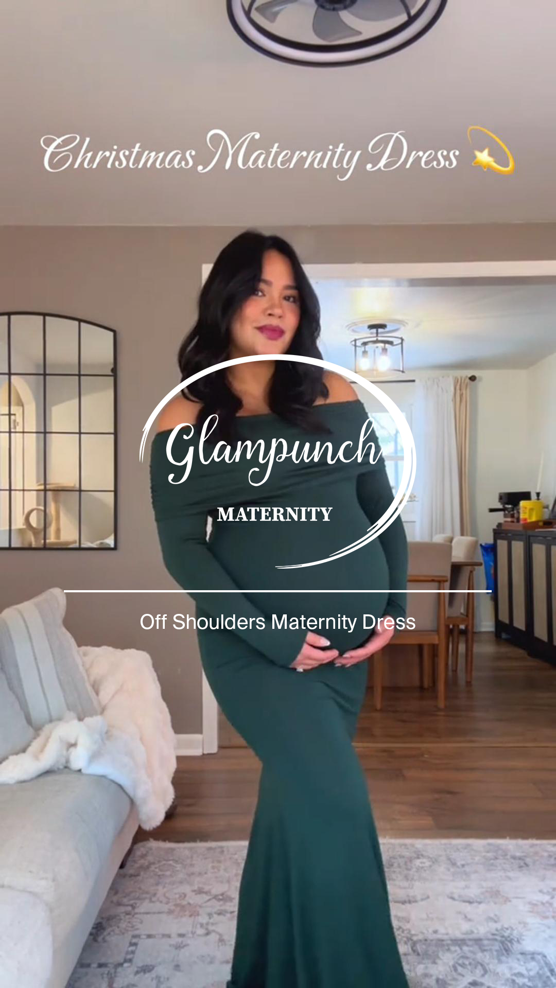 Glampunch Off Shoulders Maternity Dress Long Sleeve Ruched Maternity Gown  Baby Shower Photography Pregnant Dress Beige at Amazon Women's Clothing  store