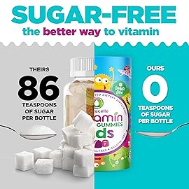 Nutracelle NUTRAMIN Sugar-Free, Allergen-Free 100% Vegan Gummy Multivitamins for Kids - Great Tasting Natural Gummies Your Kids Will Love - 90 Count Bottle