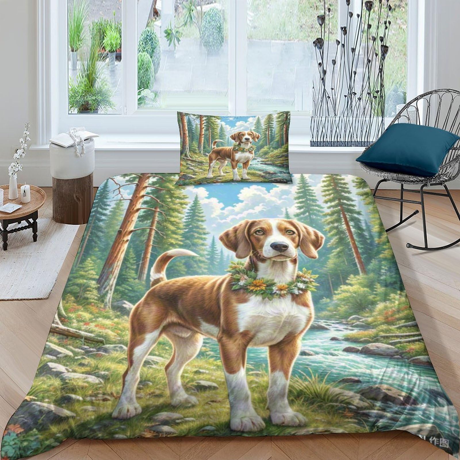 Pointeur à cheveux courts allemand parure de lit 135x200 pour décorer une chambre de passionné