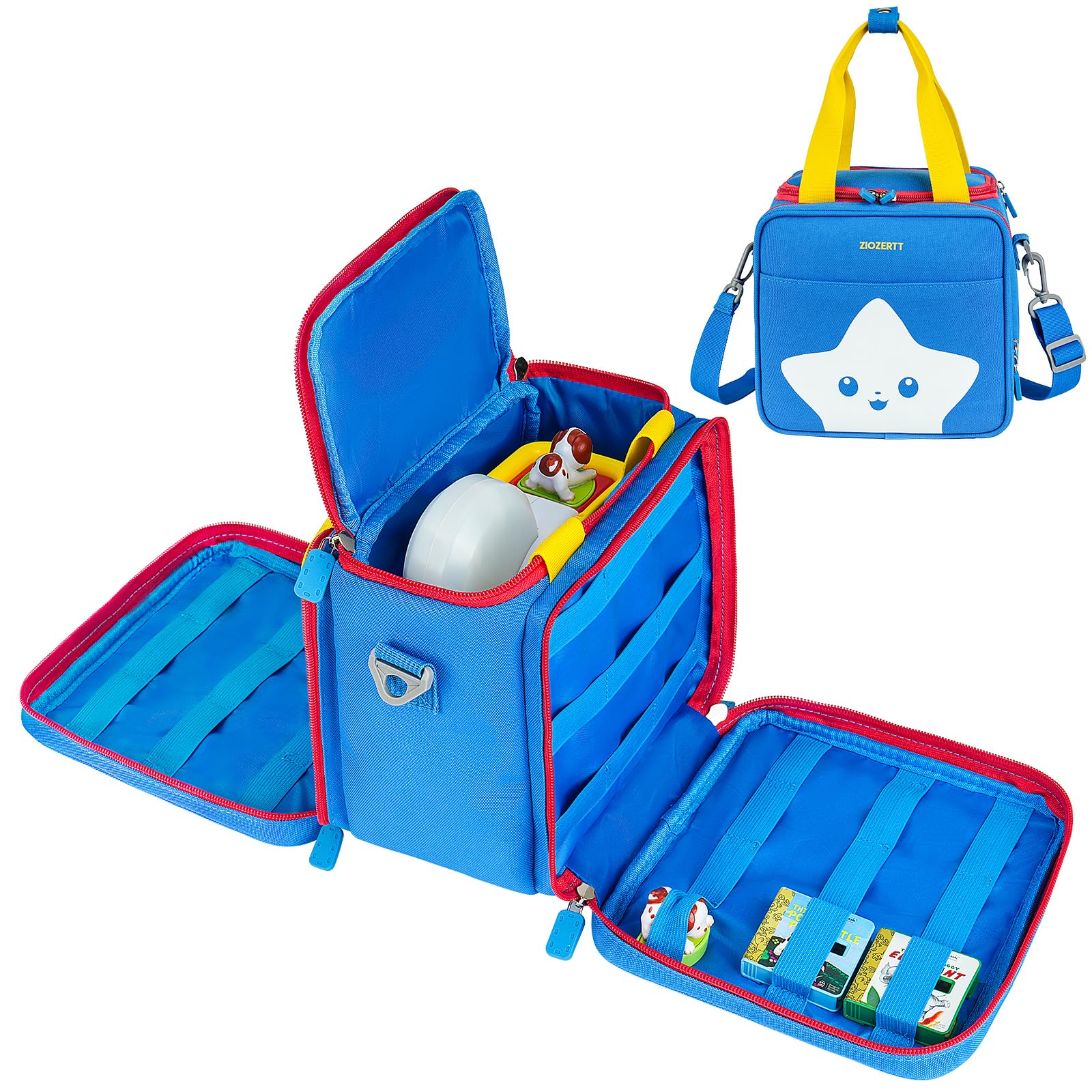 ZIOZERTT Carrying Case Compatible with Little Tikes Story Dream Machine Books Starter Set,Portable Storage Bag for Story Books and Character with