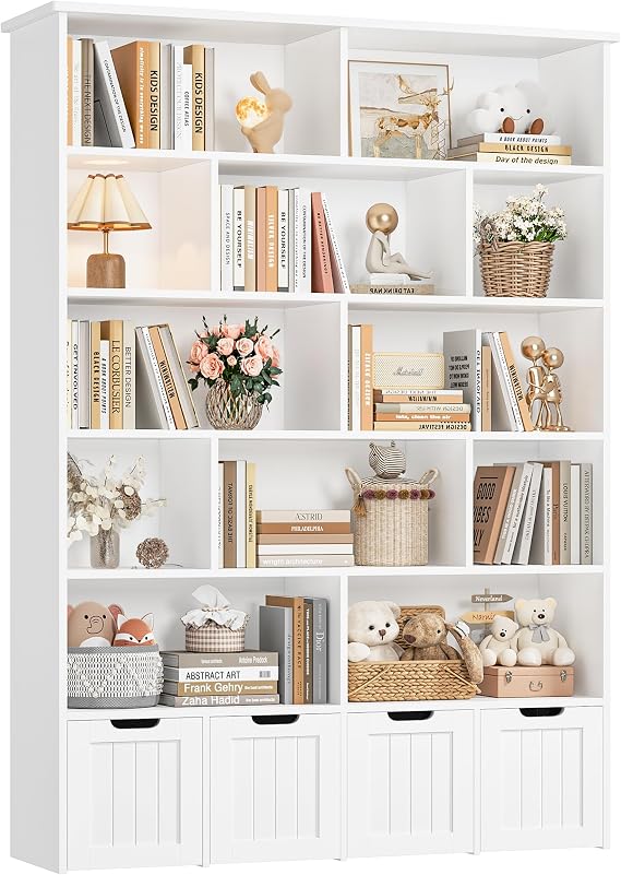 FINETONES 69 H Large Toy Storage Organizer with 4 Movable Drawers