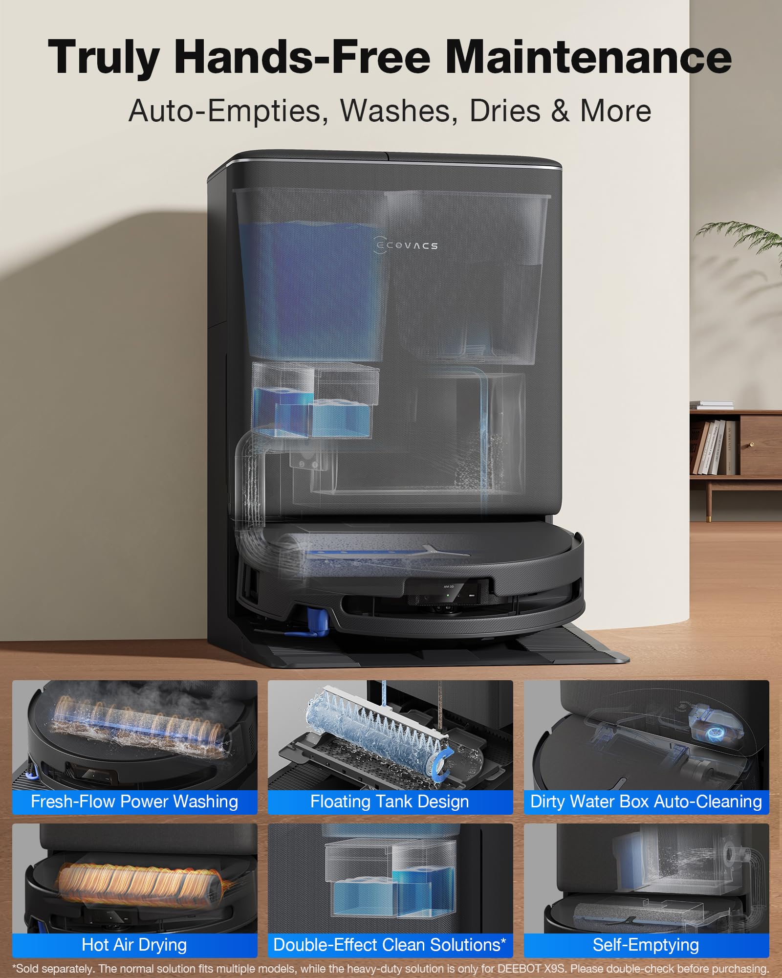 ECOVACS DEEBOT X9S PRO: Powerful Robot Vacuum & Mop -6 ECOVACS DEEBOT X9S PRO: Powerful Robot Vacuum & Mop -6