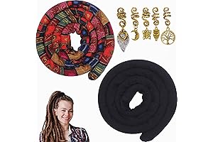 2 Pcs Spiral Lock Hair Tie Dreadlock Accessory for Thick Dreadlocks and Curly Hai