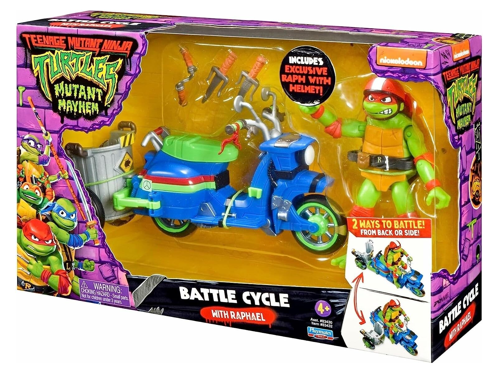 NINJA TURTLES - TMNT Vehicle, TU803, Multi-Coloured, Multicolored, 12 cm - Image 3