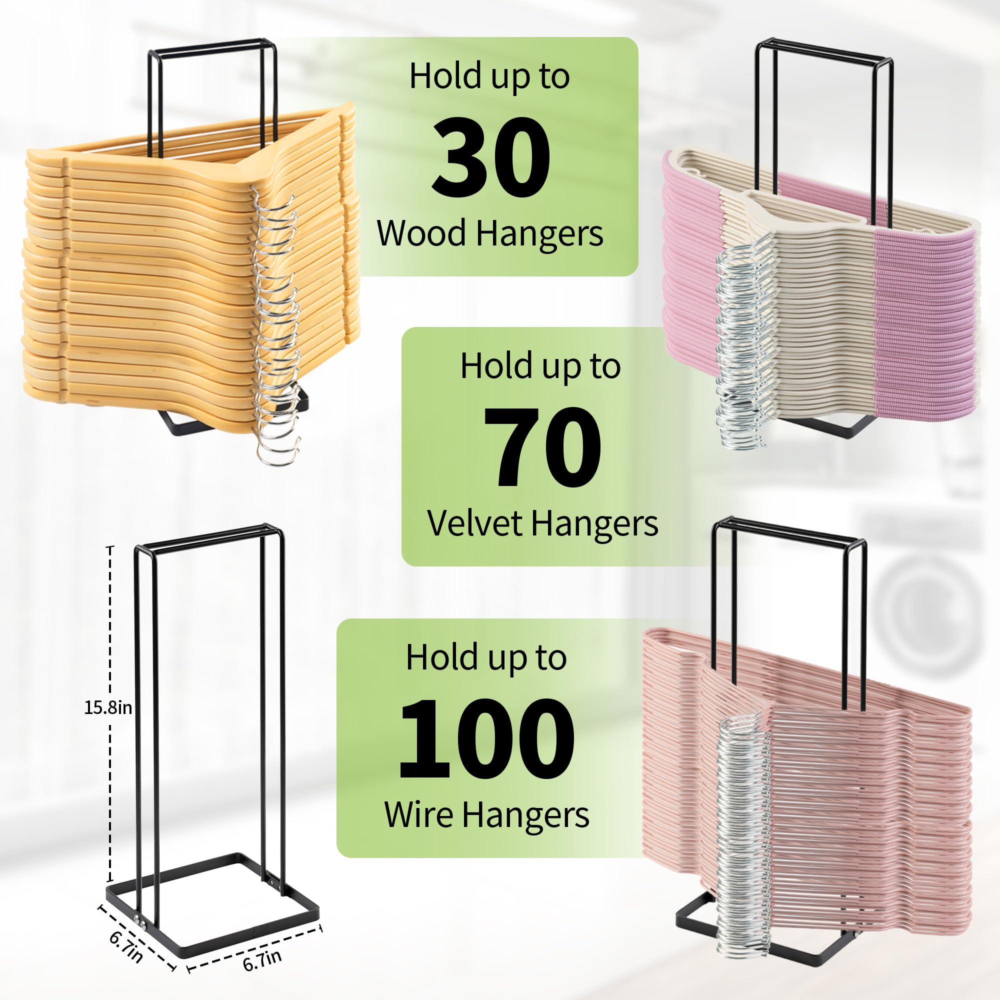 Snapklik.com : Hanger Organizer Stacker, Hanger Rack Stand, Hanger ...