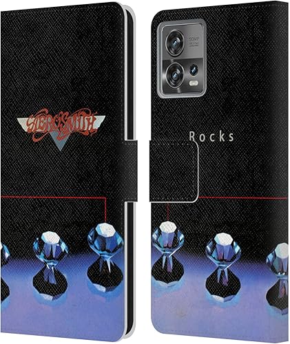 Head Case Designs Officially Licensed Aerosmith Rocks Classics Leather Book Wallet Case Cover Compatible with Motorola Moto Edge 30 Fusion