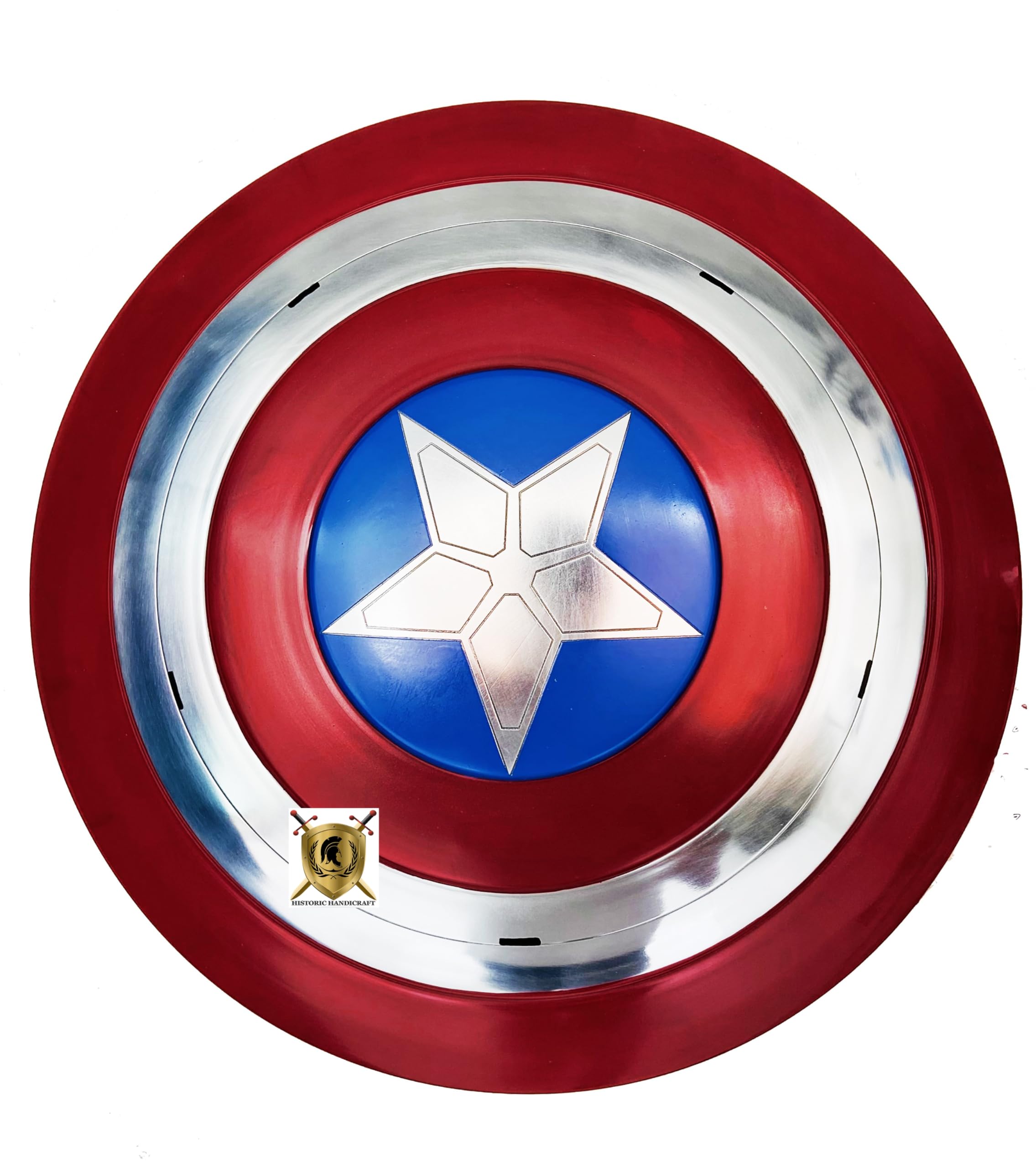 Capitan Cosplay America scudo 18 pollici metallo gioco di ruolo Replica Retro Captain Series Collectible Costume Wall Decor Film Accessori