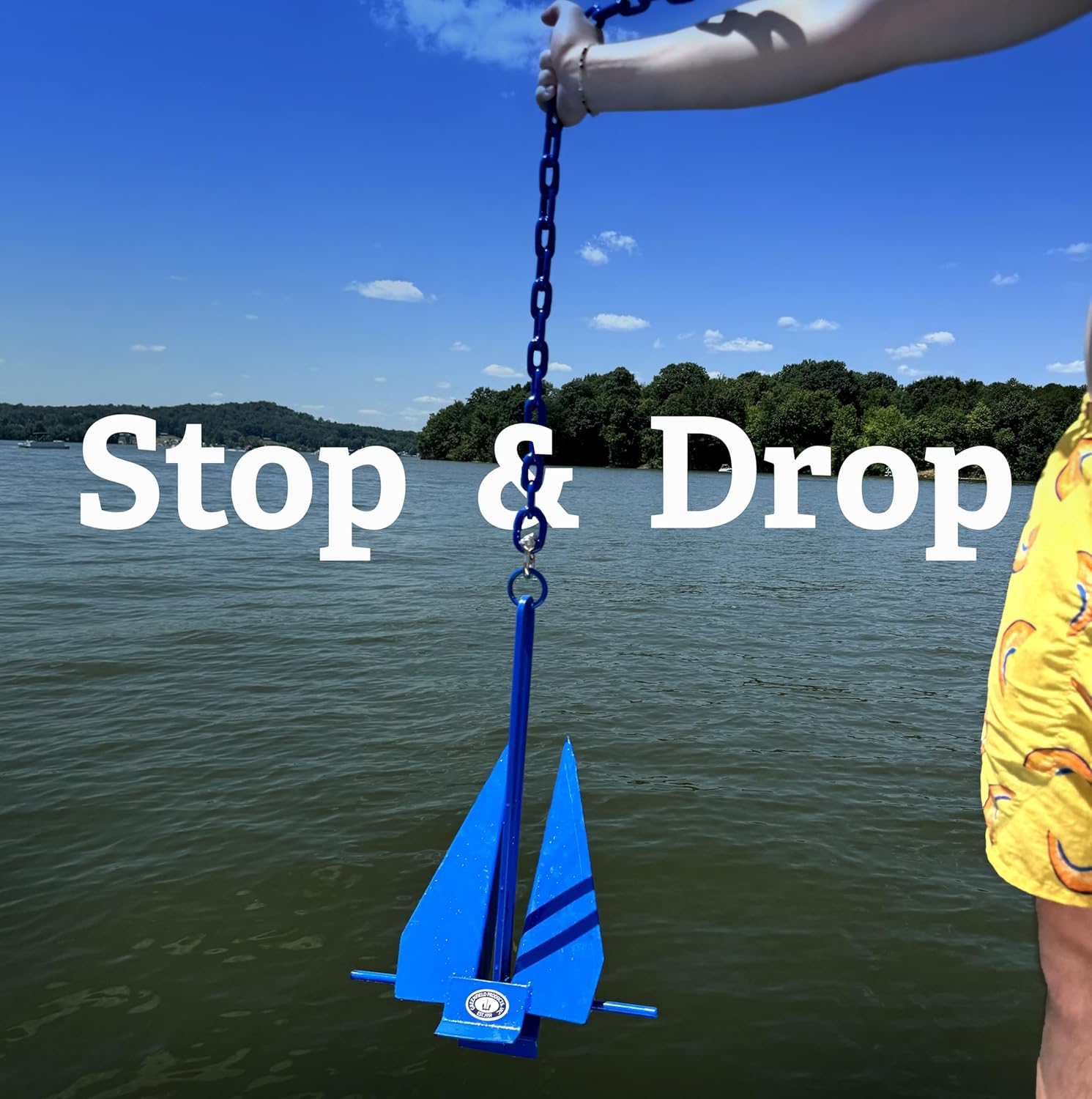 Greenfield Complete Fluke Anchor Kit American-Made, Includes Chain, 200ft Rope & Shackles | Sizes for Boats up to 16' & 24'