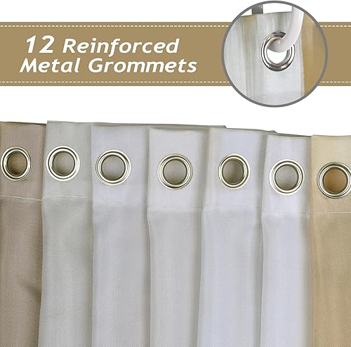 Miniatura 4 de Bonhause Cortina de ducha de mármol gris dorado, cortina de baño decorativa de lujo abstracta moderna para baño, 72 x 72 pulgadas, tela de poliéster