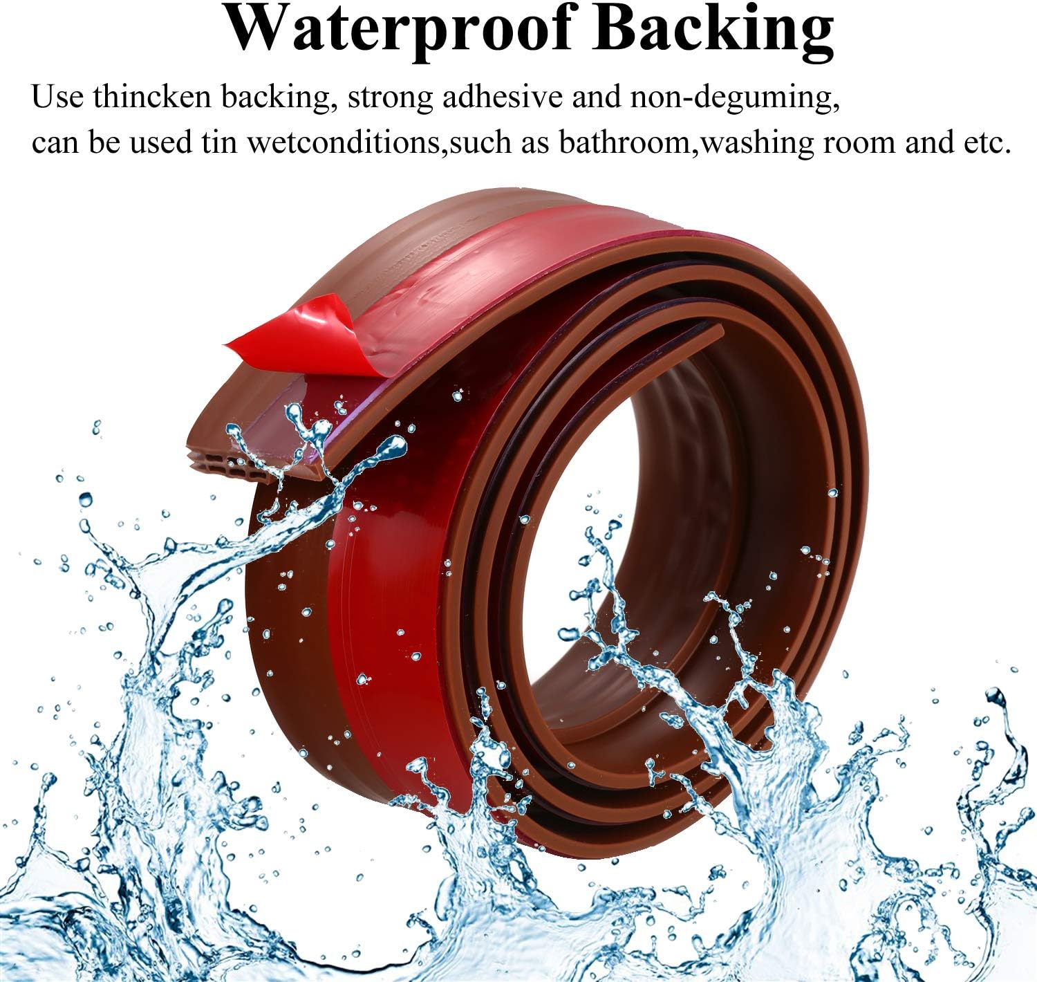 Hоlіdау Dеаlѕ 🛒 Door Draft Stopper for Exterior or Interior Doors, DBS001 Door Weather Stripping with 1mm Thick Strong Adhesive Waterproof Soundproof Door Bottom Seal (Brown) Bеѕt Cуbеr Mоndау 🔥 Door Draft Stopper for Exterior or Interior Doors, DBS001 Door Weather Stripping with 1mm Thick Strong Adhesive Waterproof Soundproof Door Bottom Seal (Brown)