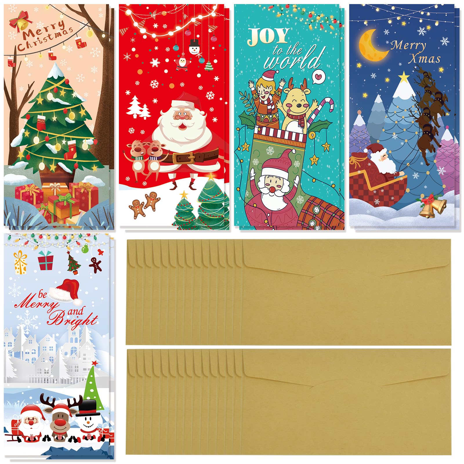 Set De 8 Tarjetas De Regalo Navideñas, 1 Un | Lider