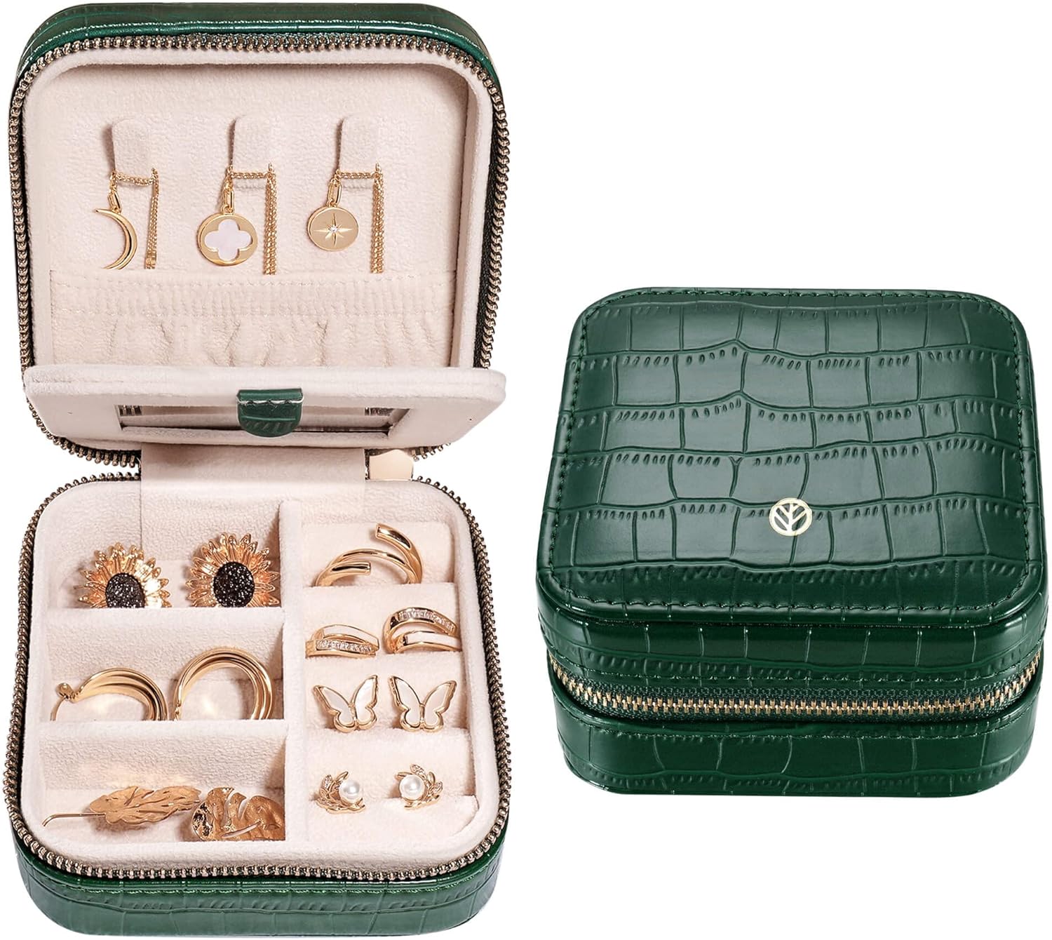 S.Leaf Travel Jewelry Organizer Travel Jewelry Boxes for