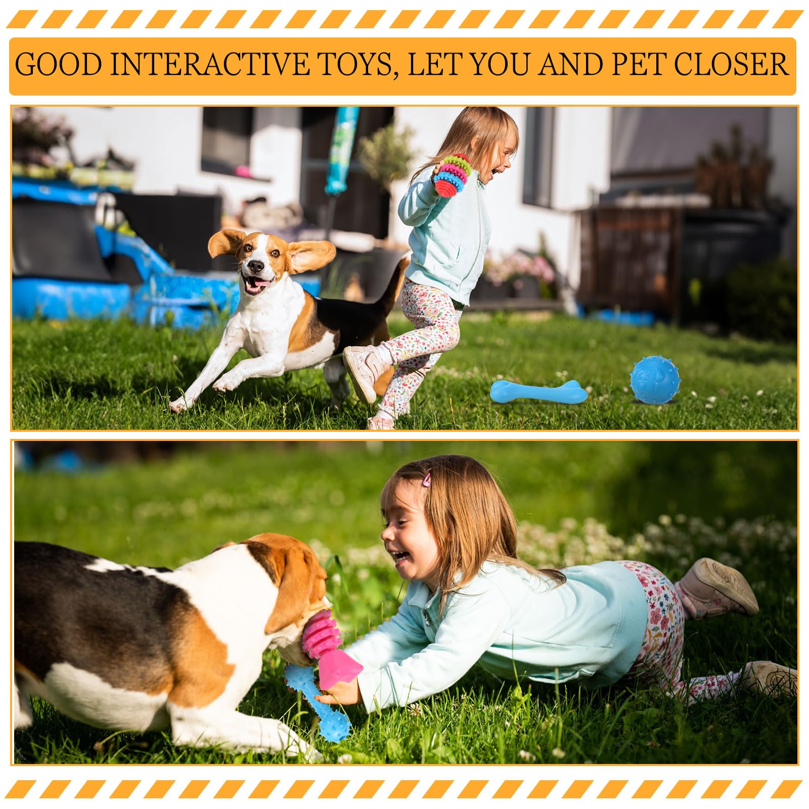 Jenaai Paquete de 50 juguetes para cachorros, juguetes masticables para dentición, juguetes suaves para masticar para perros, juguetes interactivos para dentición para perros, juguetes para dentición