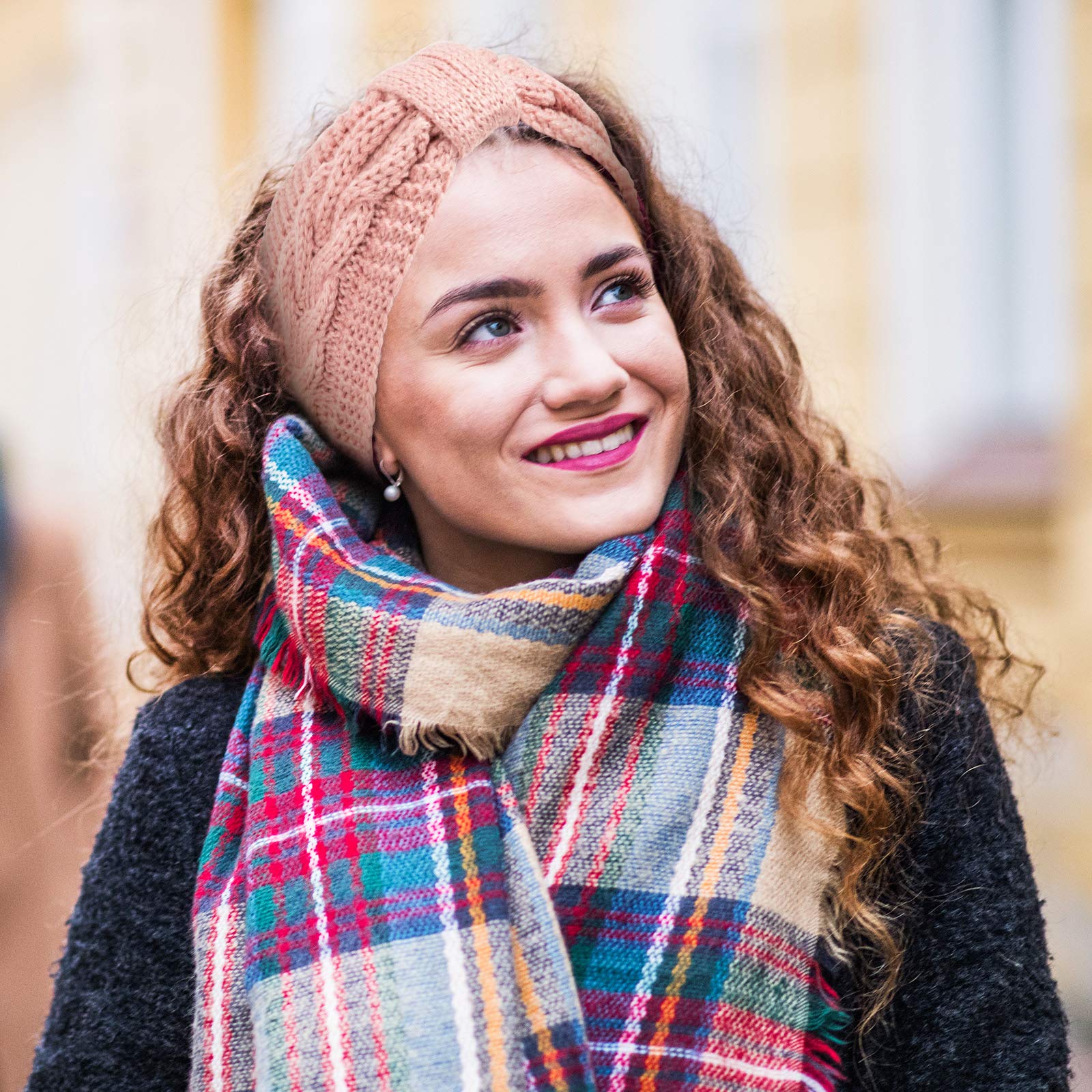 Amazon.com: Whaline 4 Pack Twisted Knit Headbands Winter 