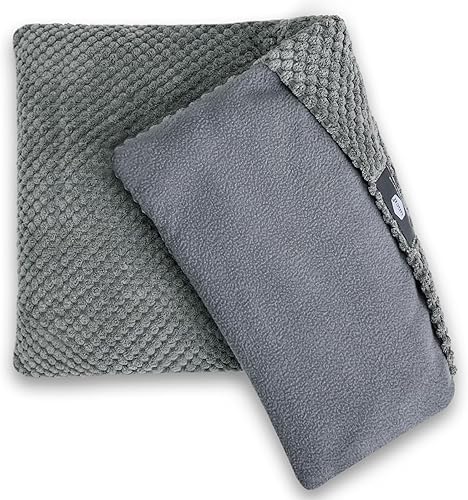 Miniatura 1 de UNCN Almohadilla térmica ancha para microondas con funda lavable de 9 x 15 pulgadas, almohadilla caliente para microondas para cuello, hombros,