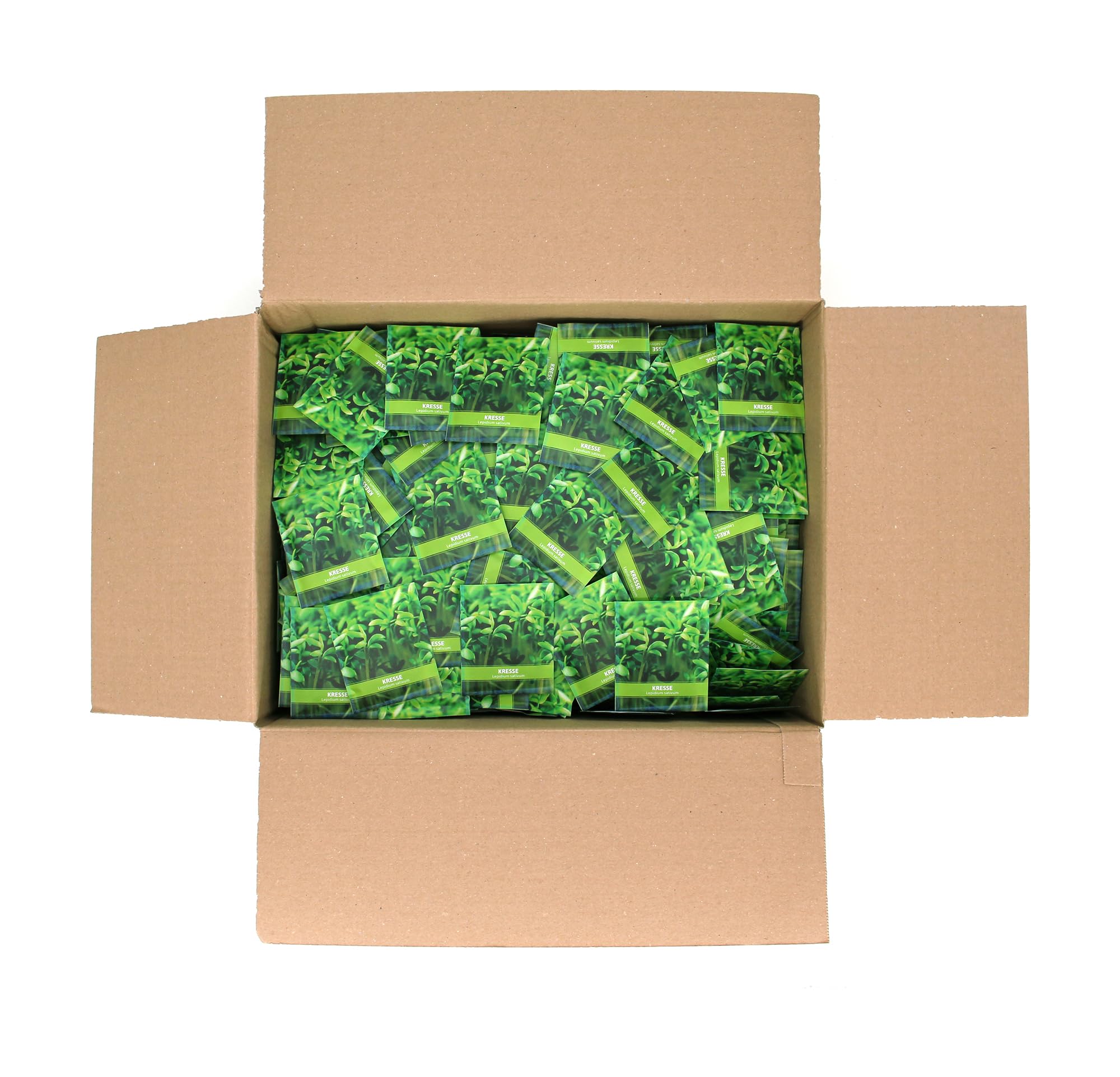 FLORTUS Kressesamen für Gastgeschenke (500 Stück) | Kleine Geschenktüten Sprossen Samen für Kresse als Dankeschön Geschenke & Werbegeschenke | Kräutersamen für Microgreens